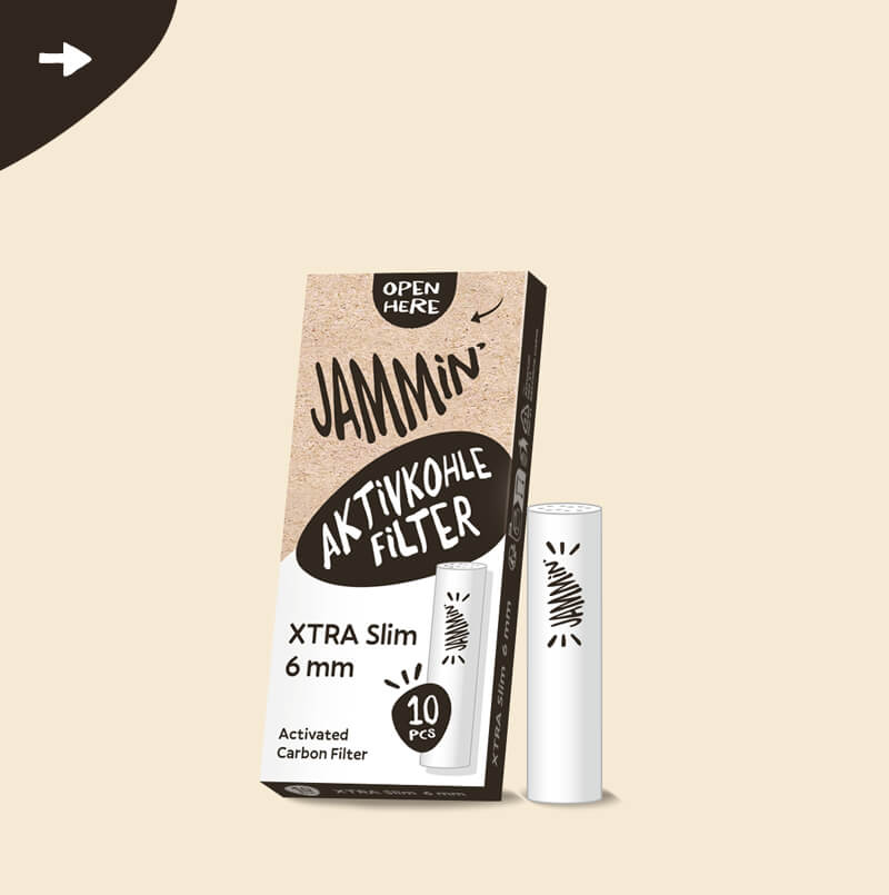 Jammin’ Aktivkohlefilter XTRA SLIM (6 mm)