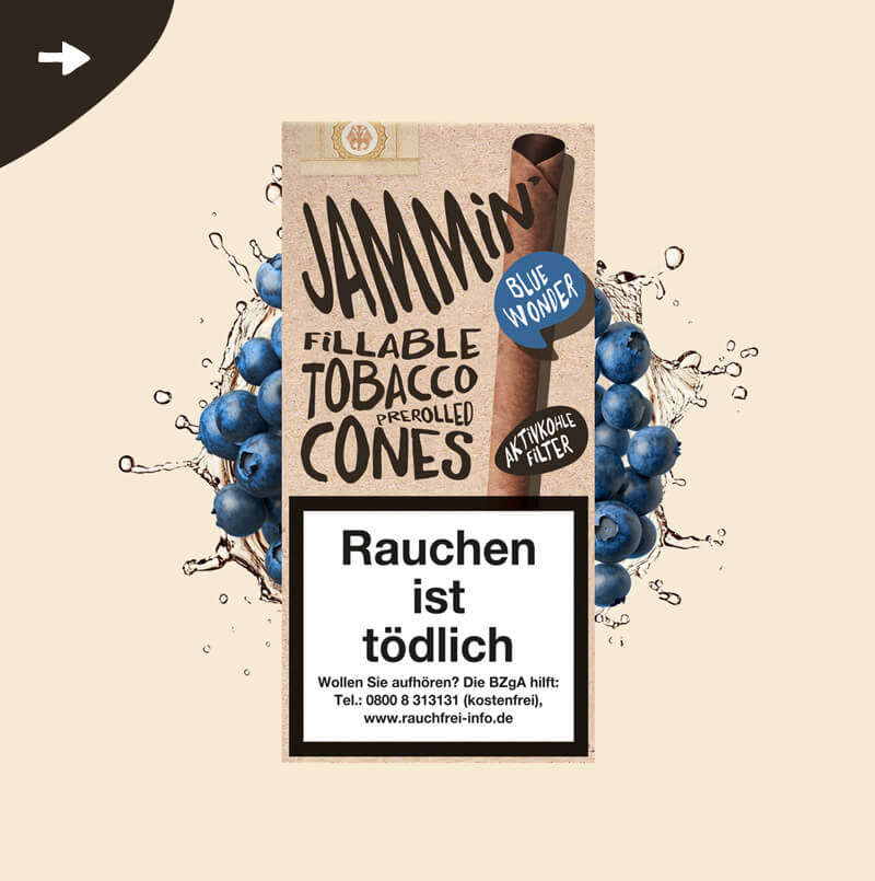 Jammin’ Tobacco Cones Blue Wonder