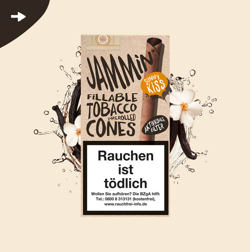 Jammin’ Tobacco Cones Sunny Kiss